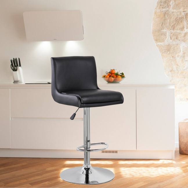 United Chair Height Adjustable Bar Stool (UOC-5070-BK)