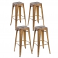 Modern Metal Dining Chairs 4pc (3001-30-AC)