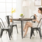 High Back Metal Dining Chair 2pc/4pc (3004-MS)