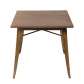Wood Metal Top Dining Table (3066-MS)