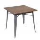 Wood Metal Top Dining Table (3066-AC)