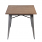 Wood Metal Top Dining Table (3066-AC)