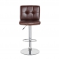 Square Bar Stool with Chrome Footrest (5069-PK)