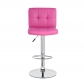 Square Bar Stool with Chrome Footrest (5069-PK)