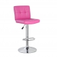 Square Bar Stool with Chrome Footrest (5069-BR)