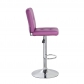 Square Bar Stool with Chrome Footrest (5069-RD)