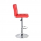 Square Bar Stool with Chrome Footrest (5069-PK)