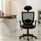 Breathable Mesh Swivel Chair  (8032-BK)